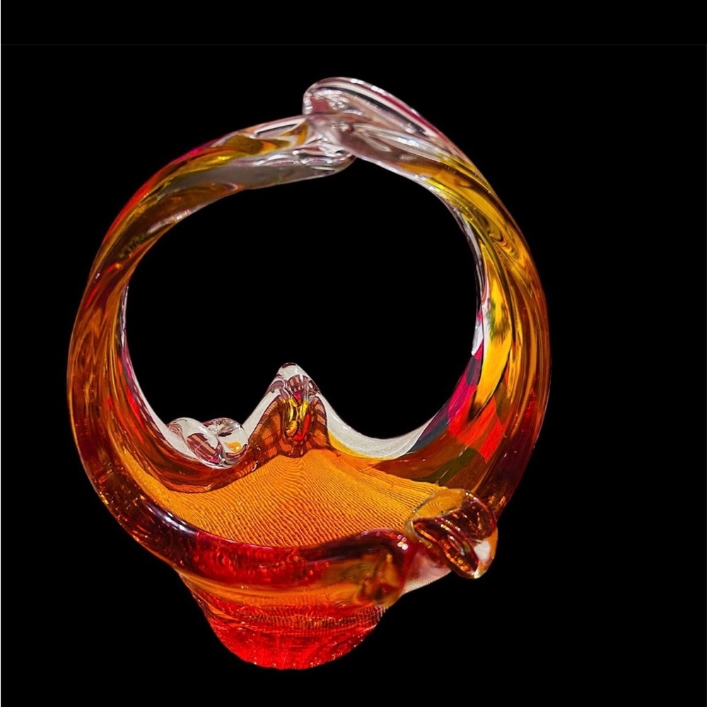Vibrant Glass Art Sculpture